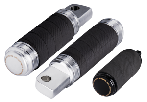 Black Duck replacement footpeg rubbers (GB)