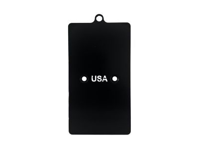 Blk License plate USA (GB)