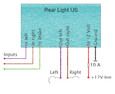 Rear Light US Conversion (GB)