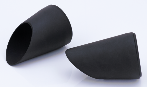 MCJ End Caps Royal 80 Tapered Slash Blk (GB)