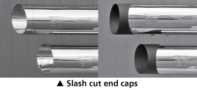 MCJ End Caps Royal 80 Slash Cut Chrome (GB)
