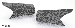 MCJ End Caps Royal 80 Fishtail Black (GB)