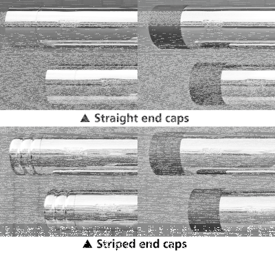 MCJ End Caps Edition 100 Straight Chrome (GB)