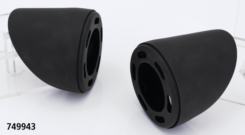 MCJ End Caps Royal 80 Short Tapered Blk (GB)