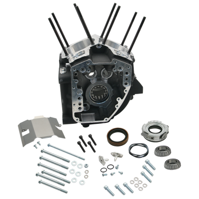 S&S 4.125" bore black TC88A crankcase