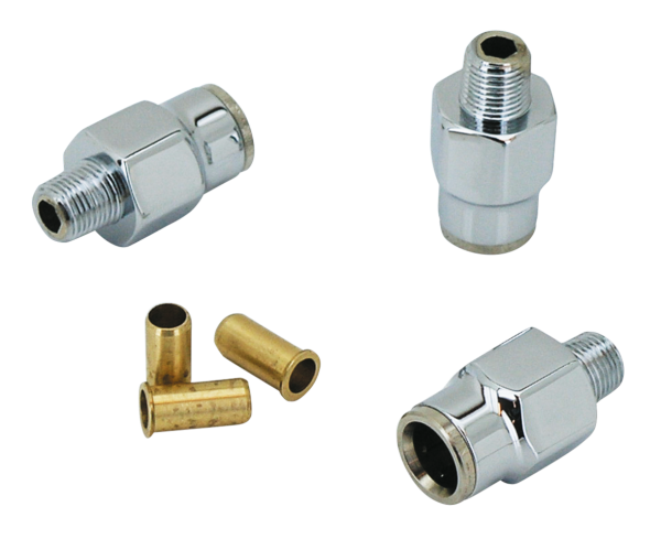 Chrome tank hose fitting no. 12 (GB)