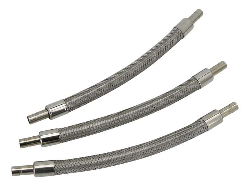 8" braided stainless hose w/pipe ends (GB)