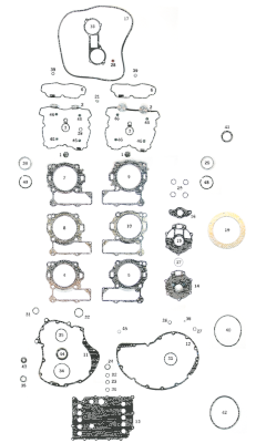 2pck GASKET, OUTER CAM COVER (GB)