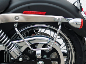 Black Saddle Bag Supports FXDB09-17 (GB)