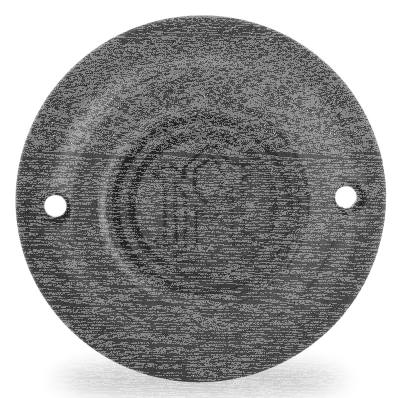 PM Scallop ignition cover 2-hole BlackOp (GB)