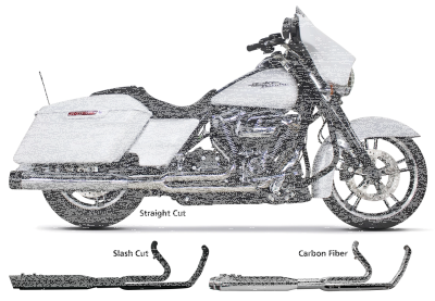 TBR FLH/T17-UP full length ghost Chr/Blk (GB)