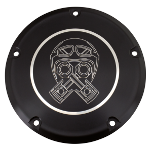 Piston Helmet Derby Cvr Blk FLH/T16-up