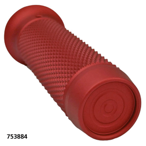 Knurled Moto Grips Red HD cable (GB)