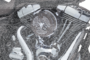 Tri-Bar Air Cleaner Black FLH/T08-16 (GB)