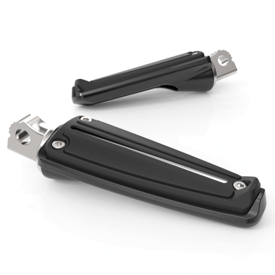 RAIL FOOTPEGS BLACK W/STD MALE MOUNT