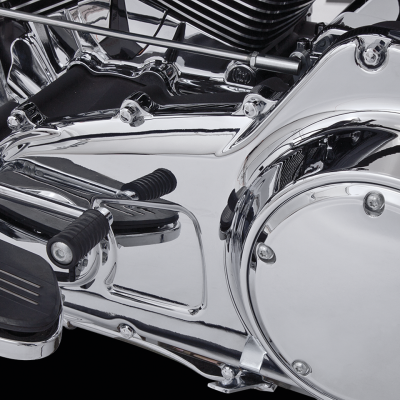 Diamond cut bolt cap chr/blk set TC99-17