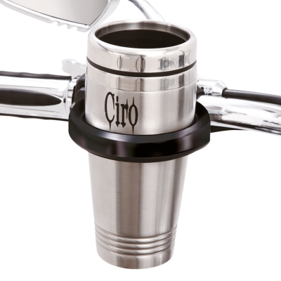 Cup holder 1-1/4" clamp mount black (GB)