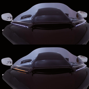 Ciro Horizon RG LED windshield trim Blk