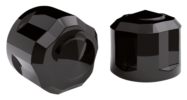 Diamond Cut Crown Bolt Cap Kit M8 chrome (GB)