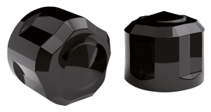 Diamond Cut Crown Bolt Cap Kit Black (GB)