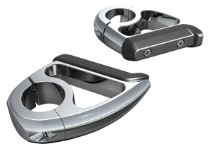 Chrome engine guard toe rests (GB)