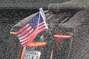 Lighted USA Flag Kit Chrome (GB)