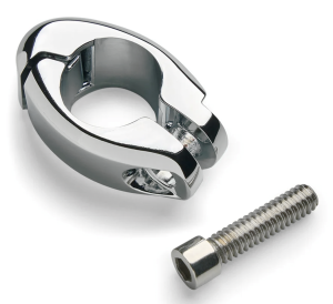 3/4" Flag Mount Clamp Chrome