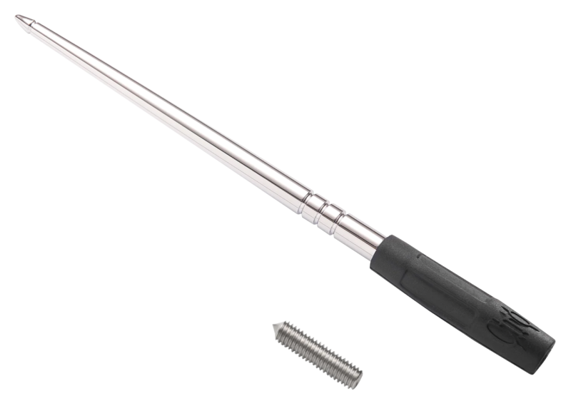 High Caliber Flexible 8" Antenna Chrome (GB)