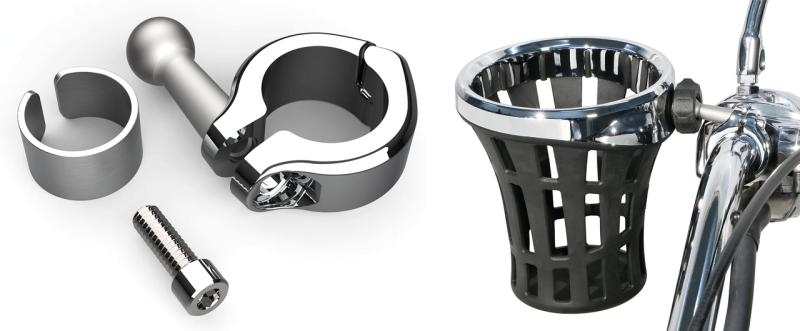 Big Ass Drink Holder Chrome 7/8-1" Clamp (GB)