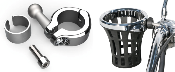 Big Ass Drink Holder Chrome 7/8-1" Clamp (GB)