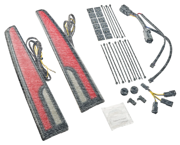 Black Calade Tail Lights Red Tri09-Up (GB)