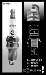 Each Brisk BR15YC Spark plug