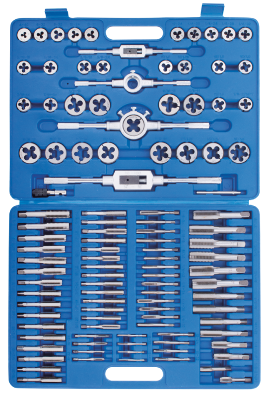 Tap & Die set 110 pieces SAE Tungsten (GB)