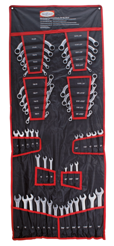 50Pc Combination spanner set SAE+Metric (GB)