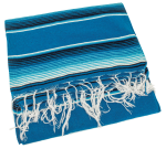 Mexican blanket Serape Blue tones