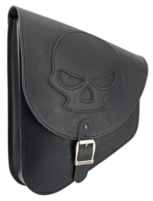 Texas Leather Skull Swingarm Bag Black (GB)
