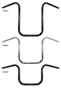 7/8" Narrow Ape Hanger 12" CHR