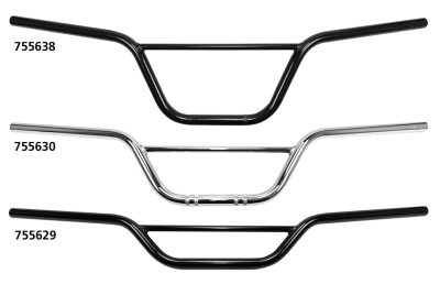 7/8" Handlebar Scrambler 6"BLK no dimple