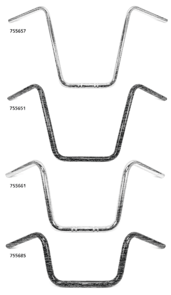 1" Handlebars Ape Hanger 24" CHR (GB)