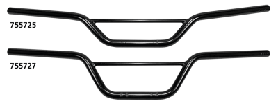 1" Handlebars Scrambler 4" BLK