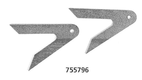 weld on rear set brackets (2pcs.) (GB)