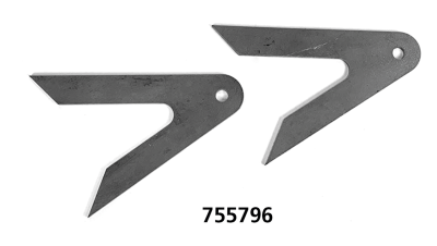 weld on rear set brackets (2pcs.) (GB)