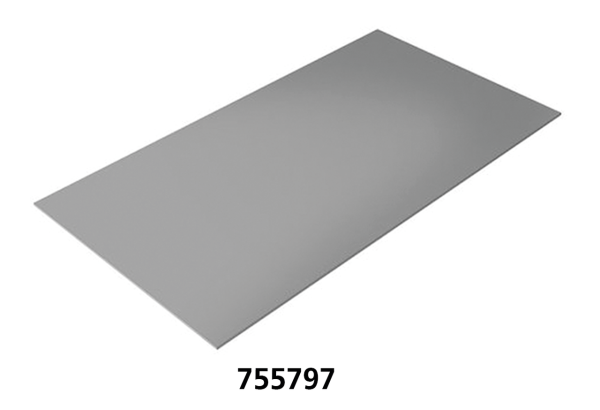 Aluminum plate 2 mm 58x38cm (GB)