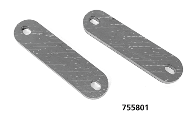 Flat Steel 100x25x6mm w/6.5mm slots (GB)