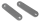 Flat Steel 100x25x3mm w/8.5mm slots (GB)