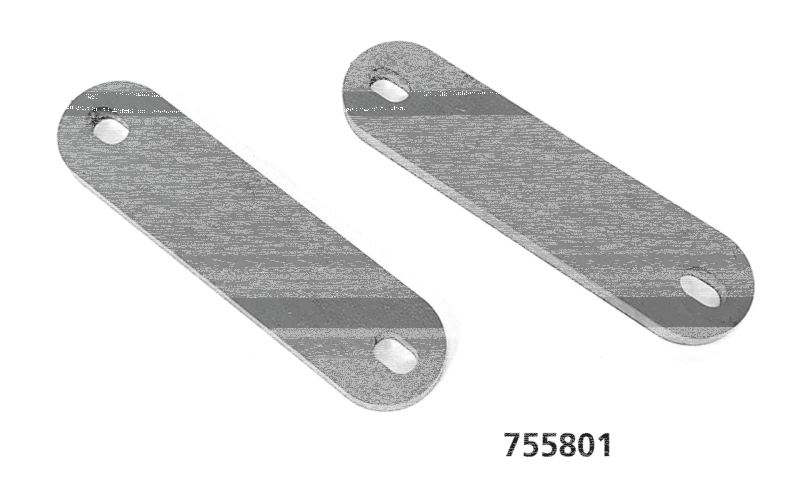 Flat Steel 100x25x6mm w/8.5mm slots (GB)