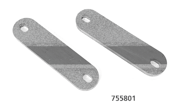Flat Steel 100x25x6mm w/8.5mm slots (GB)