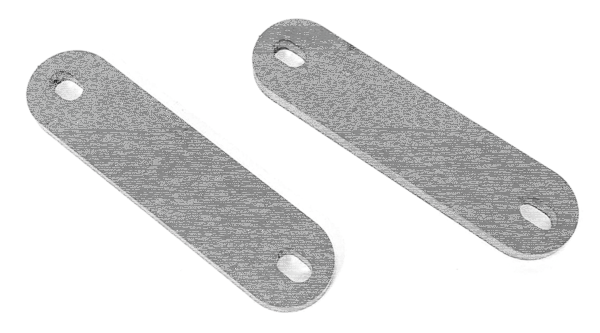 Flat Steel 100x25x6mm w/8.5mm slots (GB)