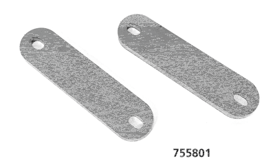 Flat Steel 100x25x3mm w/10.5mm slots (GB)