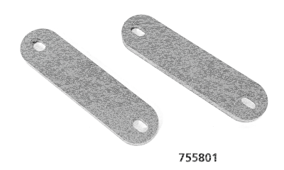 Flat Steel 100x25x6mm w/10.5mm slots (GB)